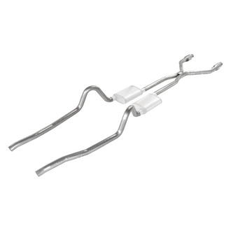 Pypes® - 409 SS Header-Back Exhaust System with Split Rear Exit