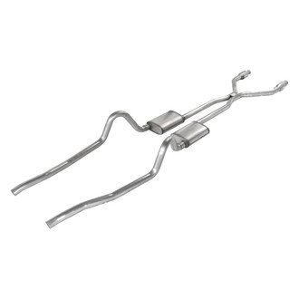 Pypes® - 409 SS Header-Back Exhaust System with Split Rear Exit