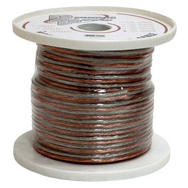 Pyramid® - 12 AWG 2-Way 50' Clear Stranded GPT Speaker Wire