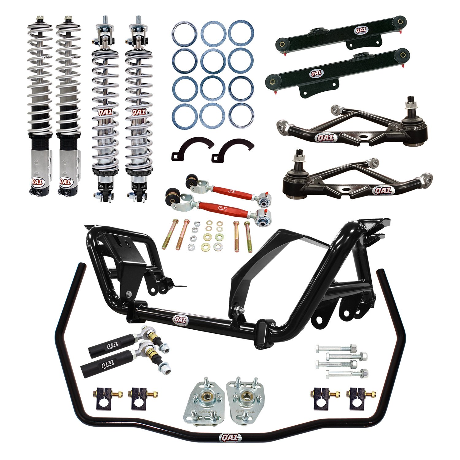 QA1® DK22FMM1 Drag Racing Front and Rear Suspension Kit Level 2