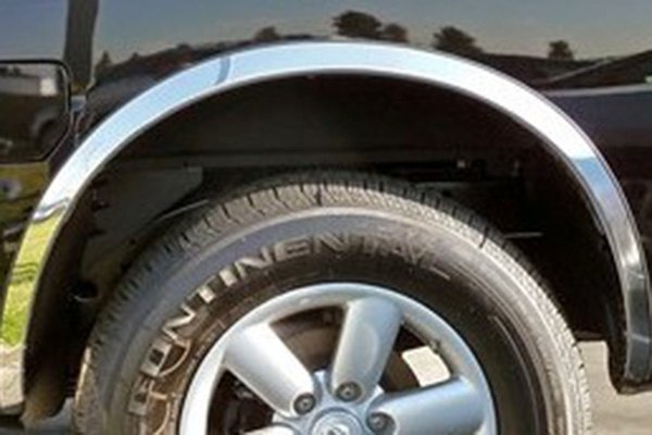 QMI フェンダー トリム 4点セット 605021 ステンレススチール ミラー仕上げ 幅2インチ フルアーチ 並行輸入品