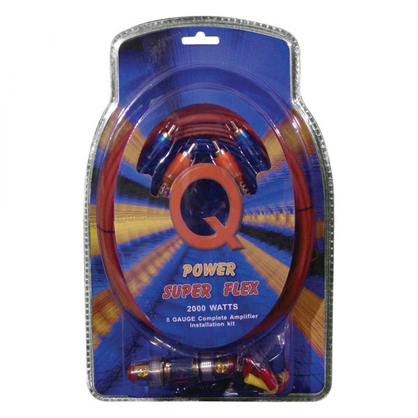 QPower® - Super Flex 8 AWG Amplifier Wiring Kit