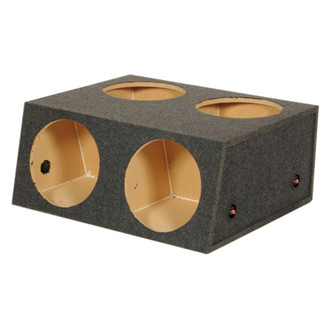 QPower® - 12" 4-Hole Forward/Upward-Firing Sealed Subwoofer Box