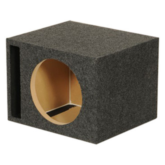 QPower® - Heavy Duty Series 12" 1-Hole Forward-Firing Sealed Subwoofer Enclosure