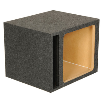 QPower® - Heavy Duty Series 15" 1-Hole Forward-Firing Ported Subwoofer Box with Square Hole