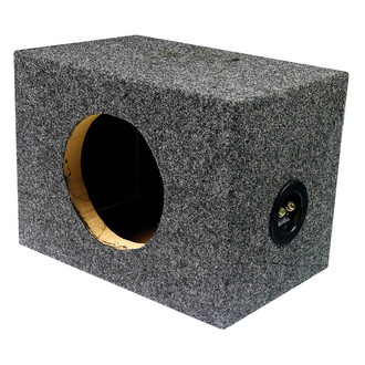 QPower® - Heavy Duty Series 6-1/2" 1-Hole Forward-Firing Sealed Subwoofer Box