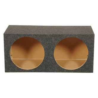 QPower® - Heavy Duty Series 15" 2-Hole Forward-Firing Sealed Subwoofer Box