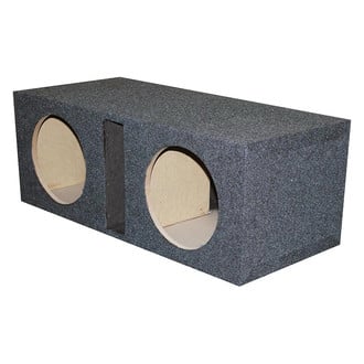 QPower® - QBomb Series 12" 2-Hole Forward-Firing Ported Subwoofer Box