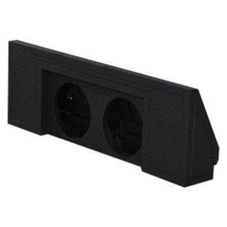 QPower® - QBomb Series 10" 2-Hole Forward-Firing Sealed Subwoofer Enclosure