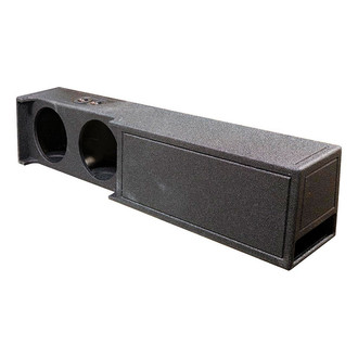 QPower® - QBomb Series 10" 2-Hole Forward-Firing Ported Subwoofer Enclosure