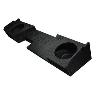 QPower® - QBomb Series 12" 2-Hole Downward-Firing Sealed Subwoofer Enclosure