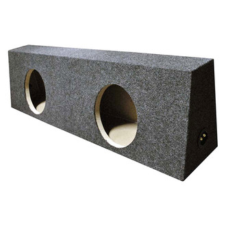 QPower® - Heavy Duty Series 10" 2-Hole Forward-Firing Sealed Subwoofer Enclosure