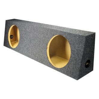 QPower® - 12" 2-Hole Forward-Firing Sealed Subwoofer Enclosure