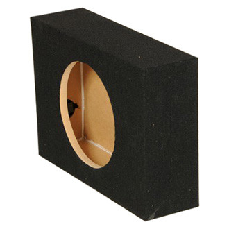 QPower® - 12" 1-Hole Forward-Firing Sealed Subwoofer Box