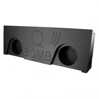 QPower® - QBomb Series 10" 2-Hole Upward-Firing Ported Subwoofer Enclosure