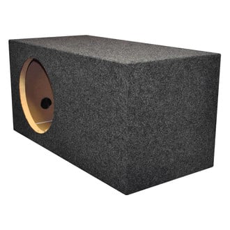 QPower® - Heavy Duty Series 12" 1-Hole Forward-Firing Ported Subwoofer Box