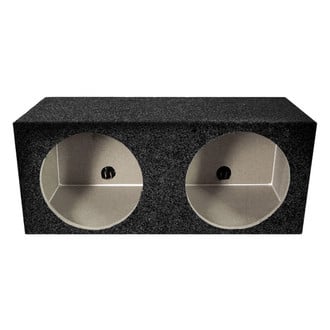 QPower® - 15" 2-Hole Forward-Firing Sealed Subwoofer Box