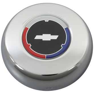 QRP® - Steering Wheel Horn Center Cap with White Bowtie on Black