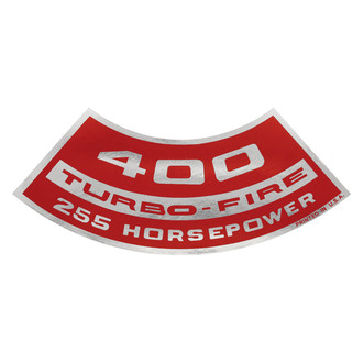 QRP® - "400 Turbo-Fire 255HP" Turbo-Fire Decal
