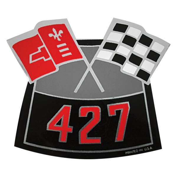 QRP® - "427 Crossed Flags" Turbo-Jet Decal