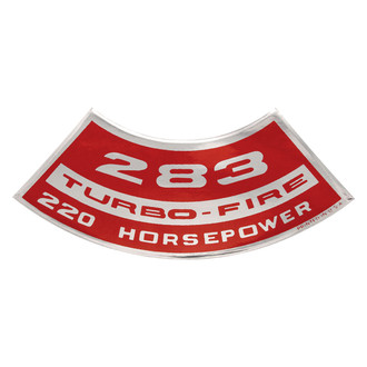 QRP® - "283 Turbo-Fire 220HP" Turbo-Fire Decal
