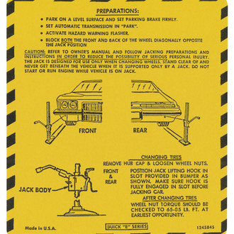 QRP® - Jack Instruction Decal