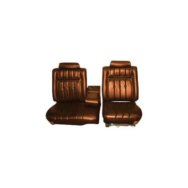 QRP® - Saddle Madrid & Oxen Grain Vinyl Split Bench Split Bench Custom Seat Upholstery