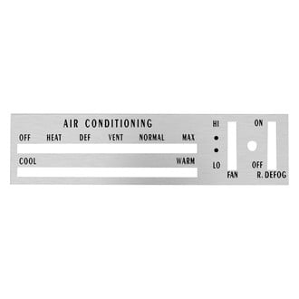 QRP® - Rear Heater Control Faceplate
