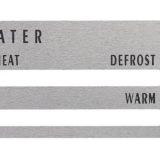 QRP® - Rear Heater Control Faceplate