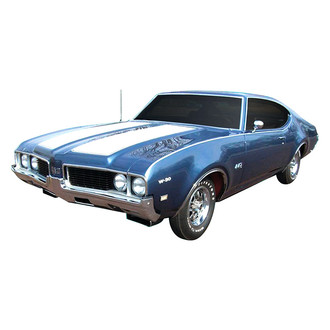 QRP® - W42 Black Hood and Trunk Decal Kit
