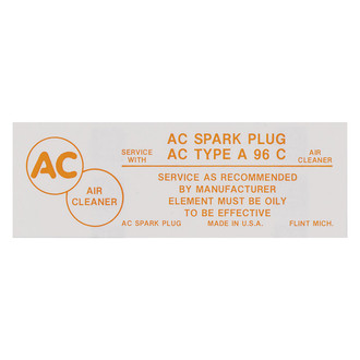 QRP® - Air Cleaner Service Decal A96C