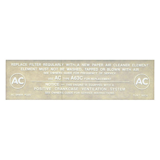 QRP® - Air Cleaner Service Decal