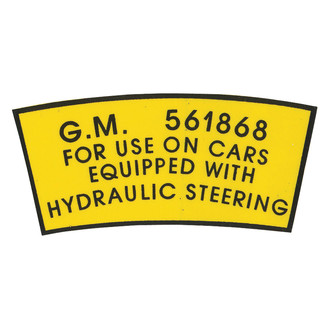 QRP® - Power Steering Decal (Pump Pulley) #561868