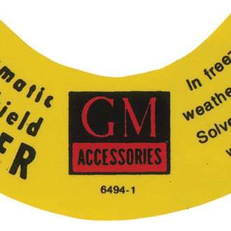 QRP® - Windshield Washer Bottle Cap Decal