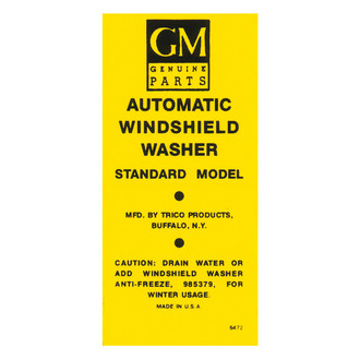 QRP® - Windshield Washer Bottle Cap Decal