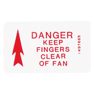 QRP® - Caution Fan Decal