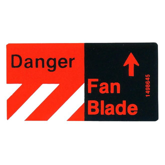 QRP® - Caution Fan Decal