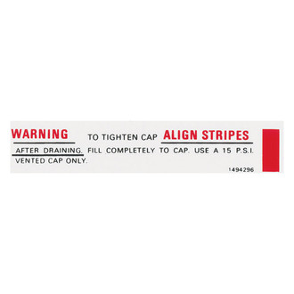 QRP® - Radiator Cap Alignment Stripe Decal