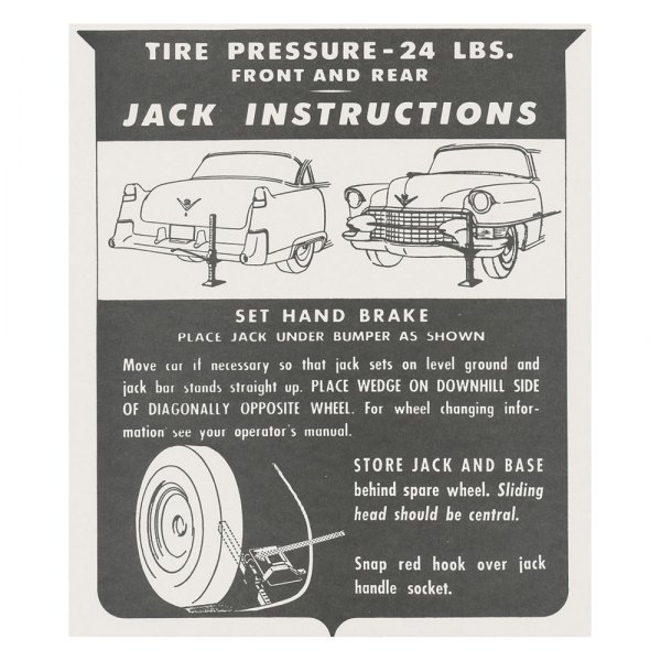 QRP® - Trunk Jack Instruction Decal