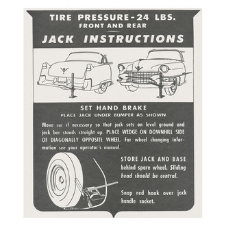 QRP® - Jacking Instruction Tag