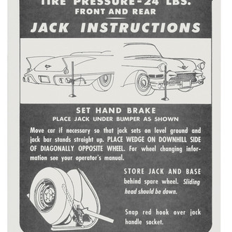 QRP® - Trunk Jack Instruction Decal