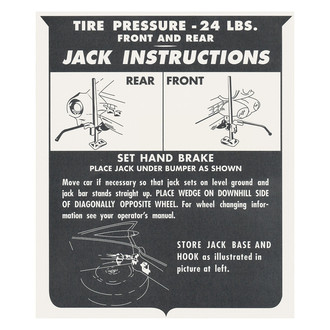 QRP® - Jacking Instruction Decal