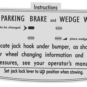 QRP® - Trunk Jack Instruction Decal