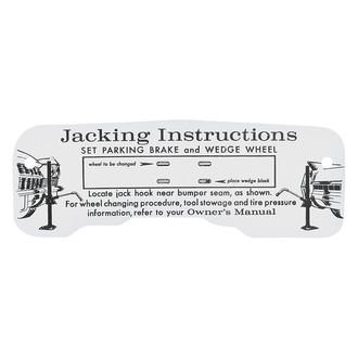 QRP® - Jacking Instruction Decal