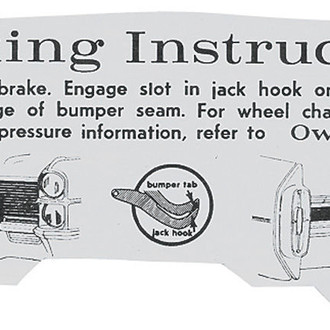QRP® - Trunk Jack Instruction Decal