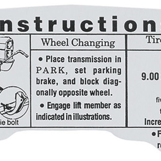 QRP® - Trunk Jack Instruction Decal