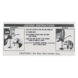 QRP® - Trunk Jack Instruction Decal