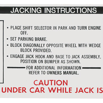 QRP® - Trunk Jack Instruction Decal