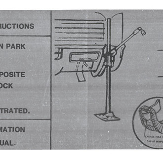 QRP® - Trunk Jack Instruction Decal