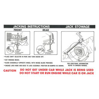 QRP® - Jacking Instruction Decal
